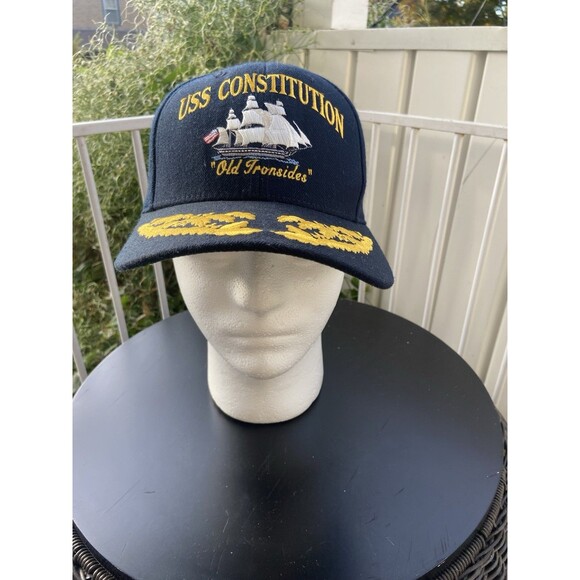 USS Constitution Snapback Hat "Old Ironsides" The Corps Cap US Navy Made In USA - Picture 2 of 11